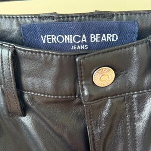Veronica Beard Debbie High Rise Vegan Leather Pants‎ - size 8/29